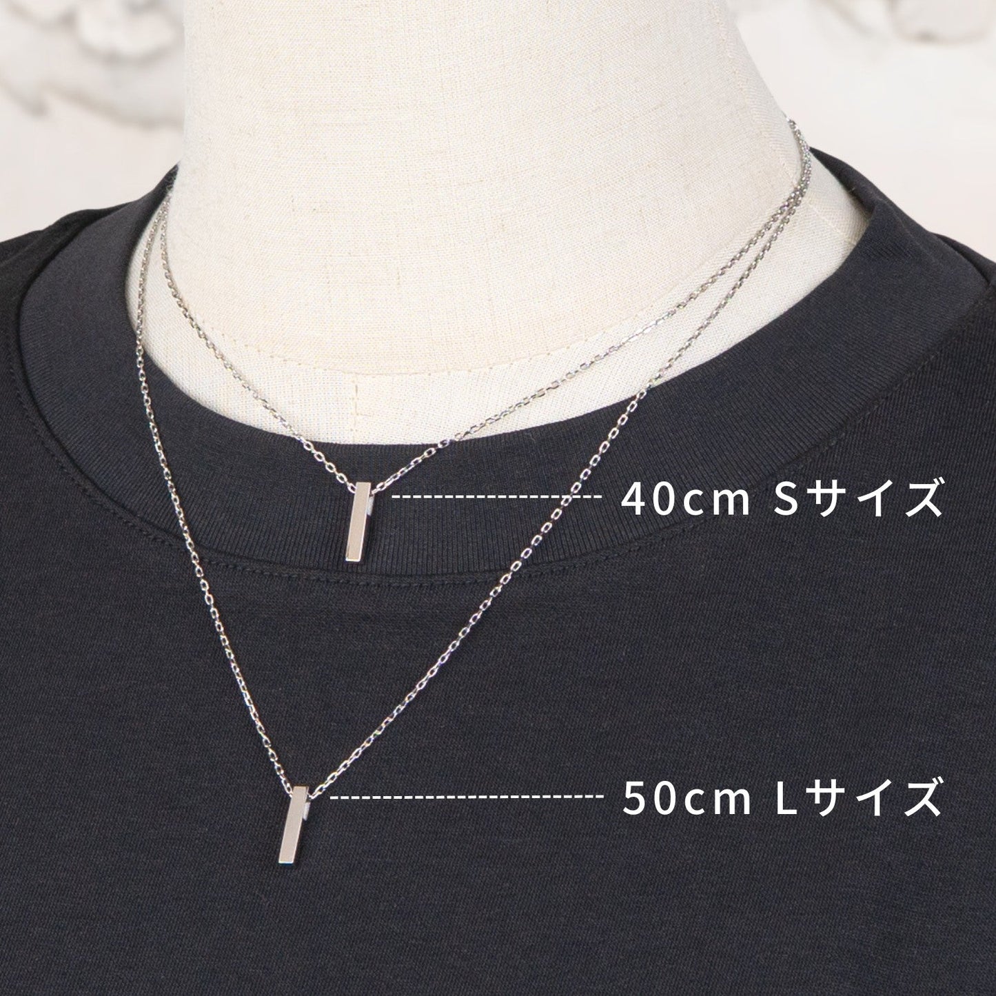 Alavel 選べる スモールペンダントネックレス スクエアタイプ二本セット販売 APP0253