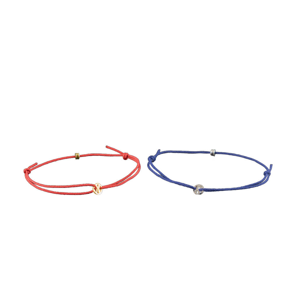 Alavel 選べる アンクレット ブレスレット ペア販売 イニシャルミニチャーム APZ0016