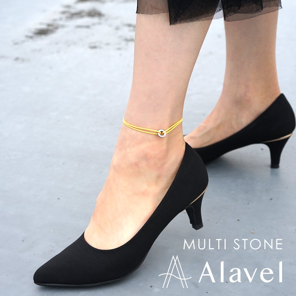 Alavel 選べる 誕生石 マルチ ストーン アンクレット 単品販売 Multi Stone APP0252