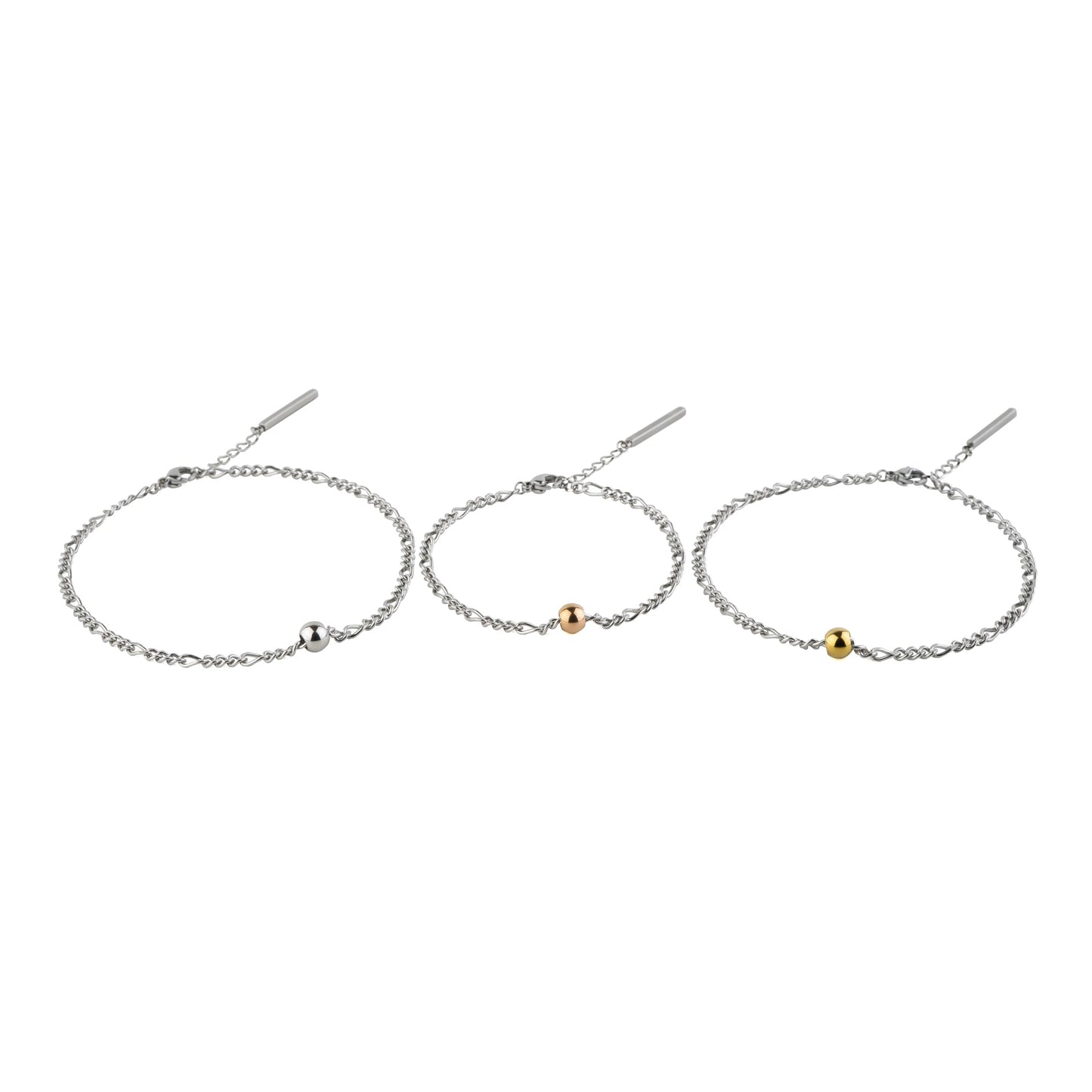 Alavel 選べる チェーン ブレスレット アンクレット セット販売(3本) FFC NEC6099