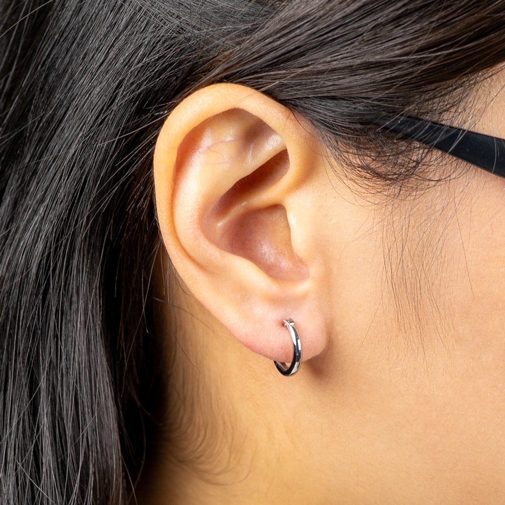 Alavel 選べる フープピアス 遮断機タイプ ラウンド Sサイズ 両耳分 PUPS021-p