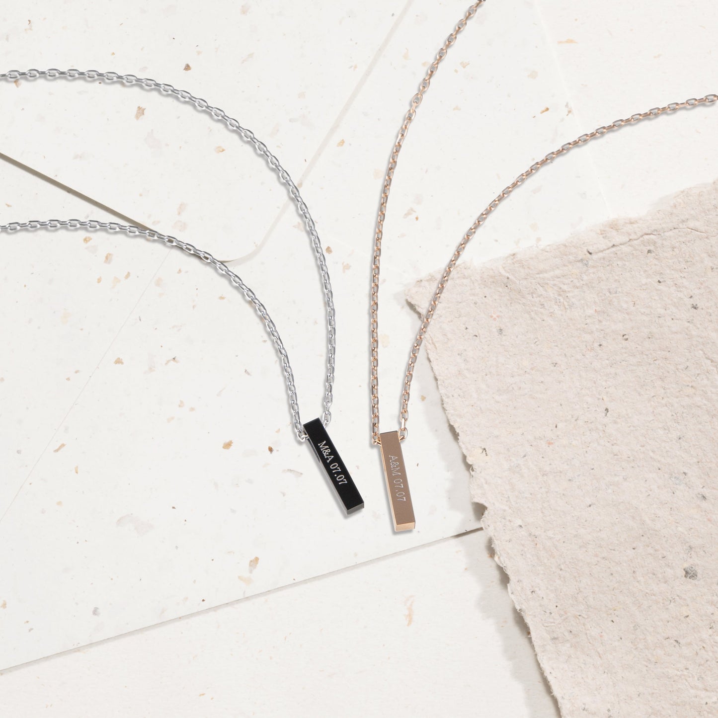 Alavel 選べる スモールペンダントネックレス スクエアタイプ二本セット販売 APP0253
