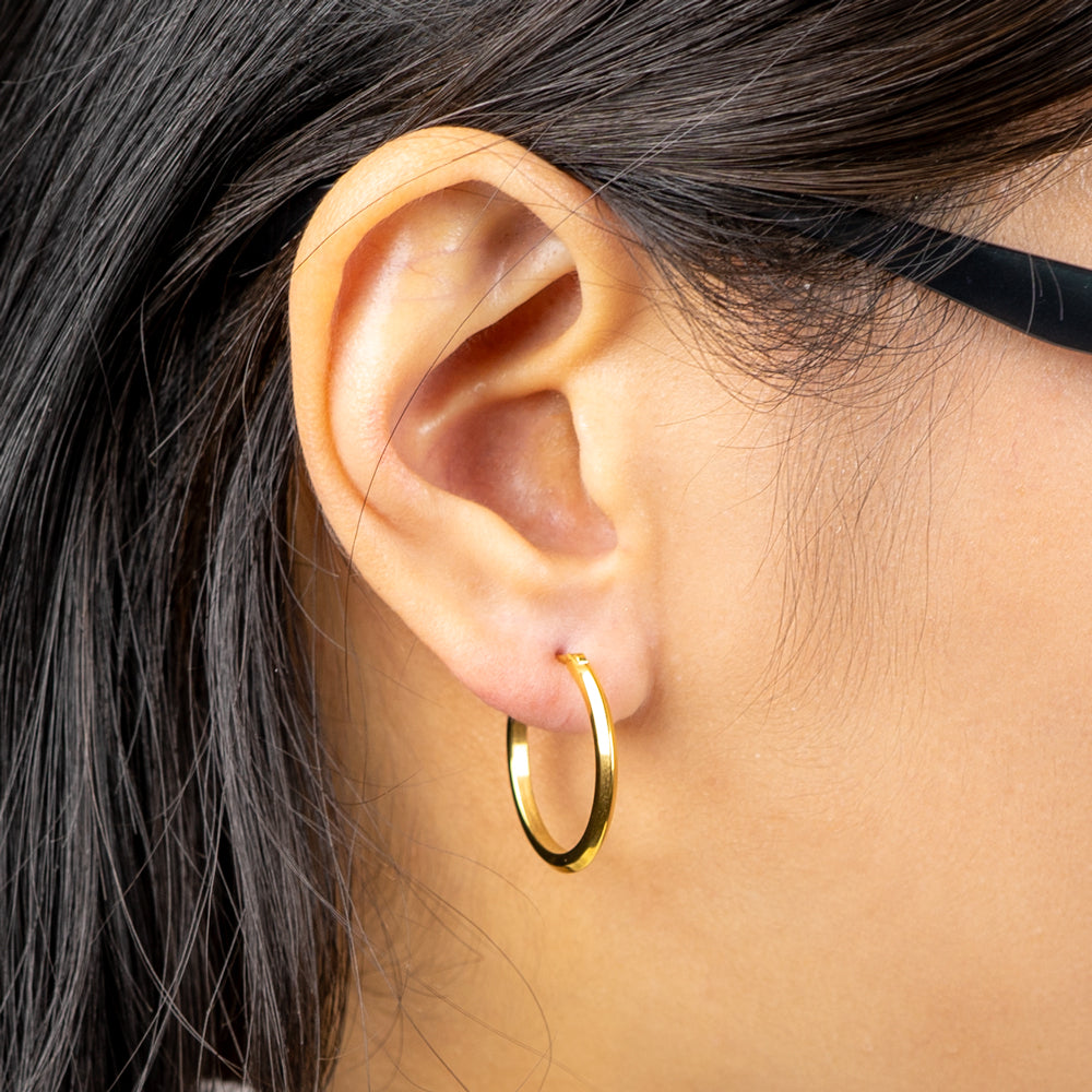Alavel 選べる フープピアス 遮断機タイプ  カット Lサイズ 両耳分  PUPS014-p