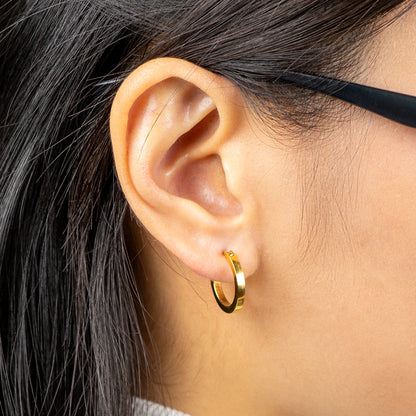 Alavel 選べる フープピアス 遮断機タイプ  スクエア Mサイズ 両耳分  PUPS016-ｐ