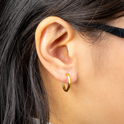 Alavel 選べる フープピアス 遮断機タイプ  カット Mサイズ 両耳分 PUPS018-ｐ