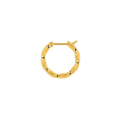 Alavel 選べる フープピアス 遮断機タイプ  ツイスト Mサイズ 片耳分 単品販売 PUPS019
