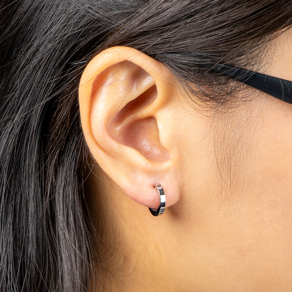 Alavel 選べる フープピアス 遮断機タイプ  スクエア Sサイズ 両耳分 PUPS020-ｐ