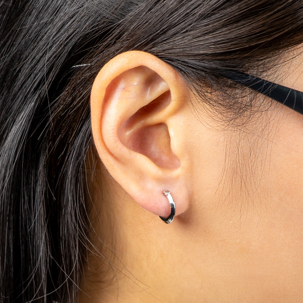 Alavel 選べる フープピアス 遮断機タイプ  カット Sサイズ両耳分 PUPS022-ｐ