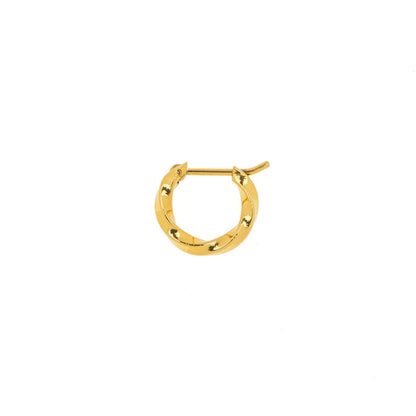 Alavel 選べる フープピアス 遮断機タイプ  ツイスト Sサイズ 片耳分 単品販売 PUPS023
