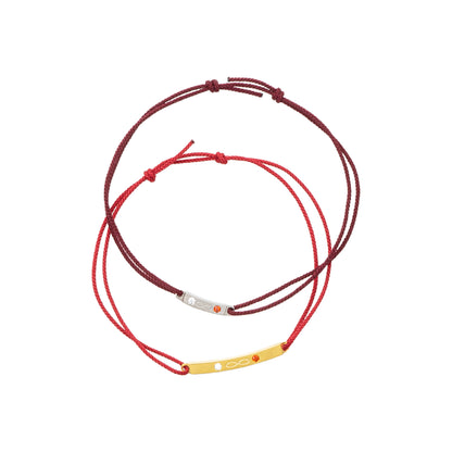 Alavel 選べる 誕生石 コード ブレスレット ペア販売 TWWA APB0111