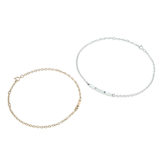 Alavel 選べる 誕生石 チェーン ブレスレット ペア販売 TWWA APB0116